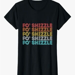 Graphic Tee with Colorful Text